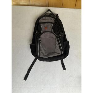 Swiss Gear Backpack Black Padded for Computer Extra Pockets. Used Good Condition